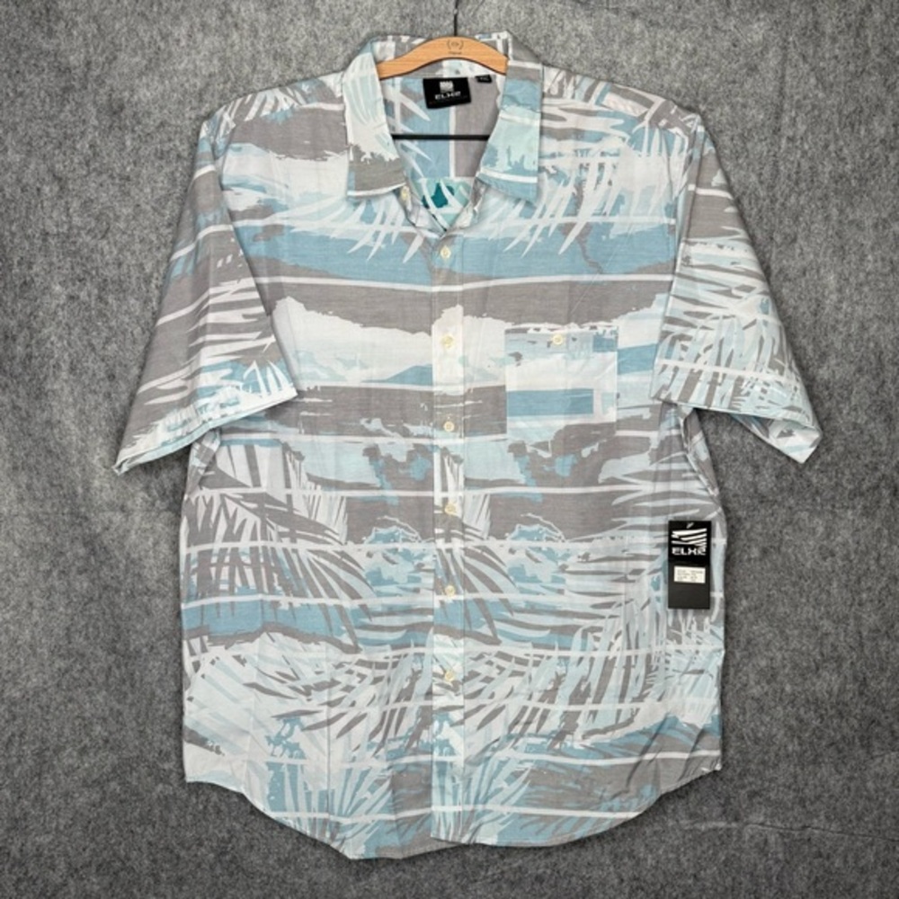 NWT ELXR Short Sleeve Button Down Shirt- Sz 2XL‎